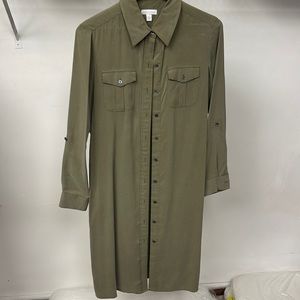 Charter Club Green Silk Dress